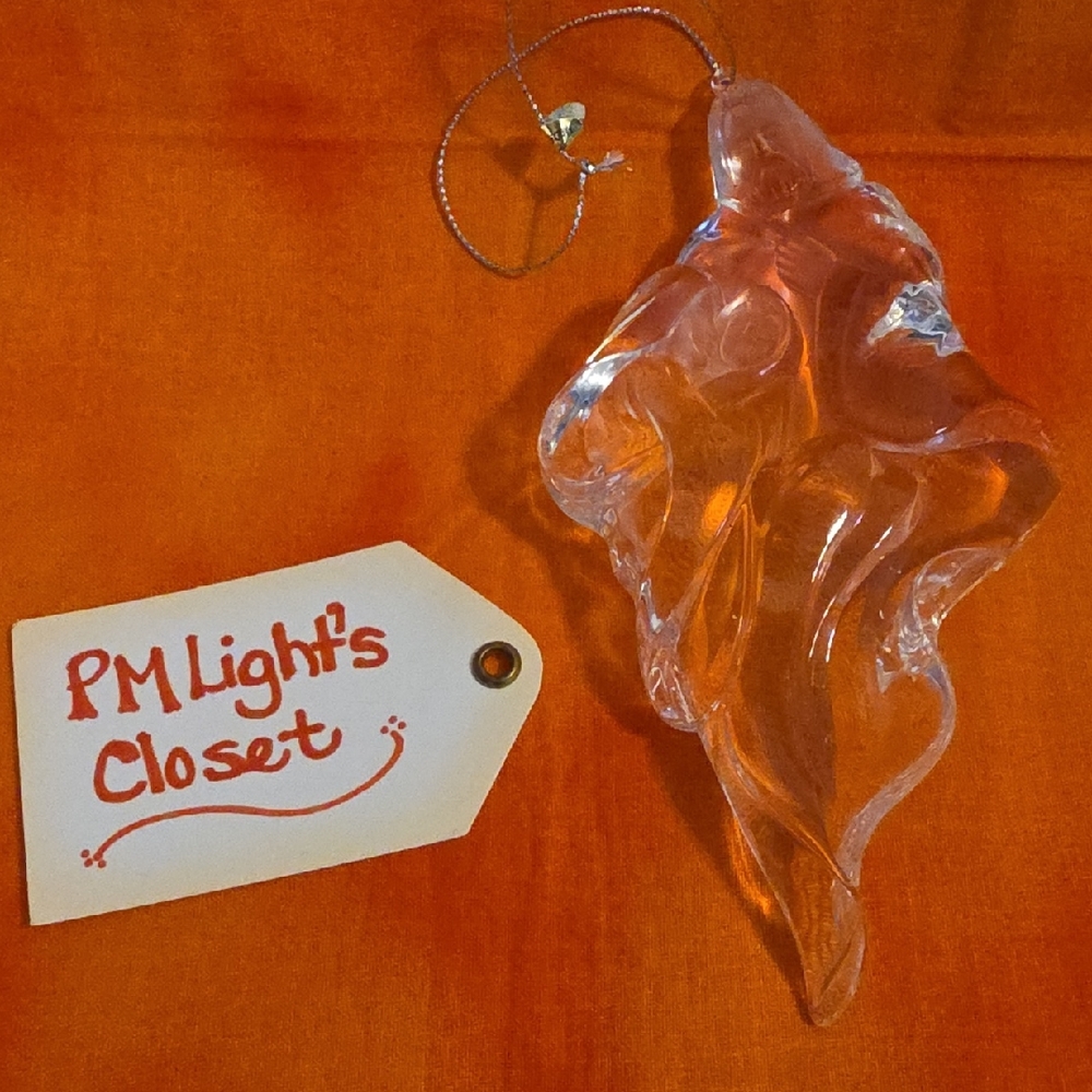 Clear Acrylic Holy Family Ornament Christmas